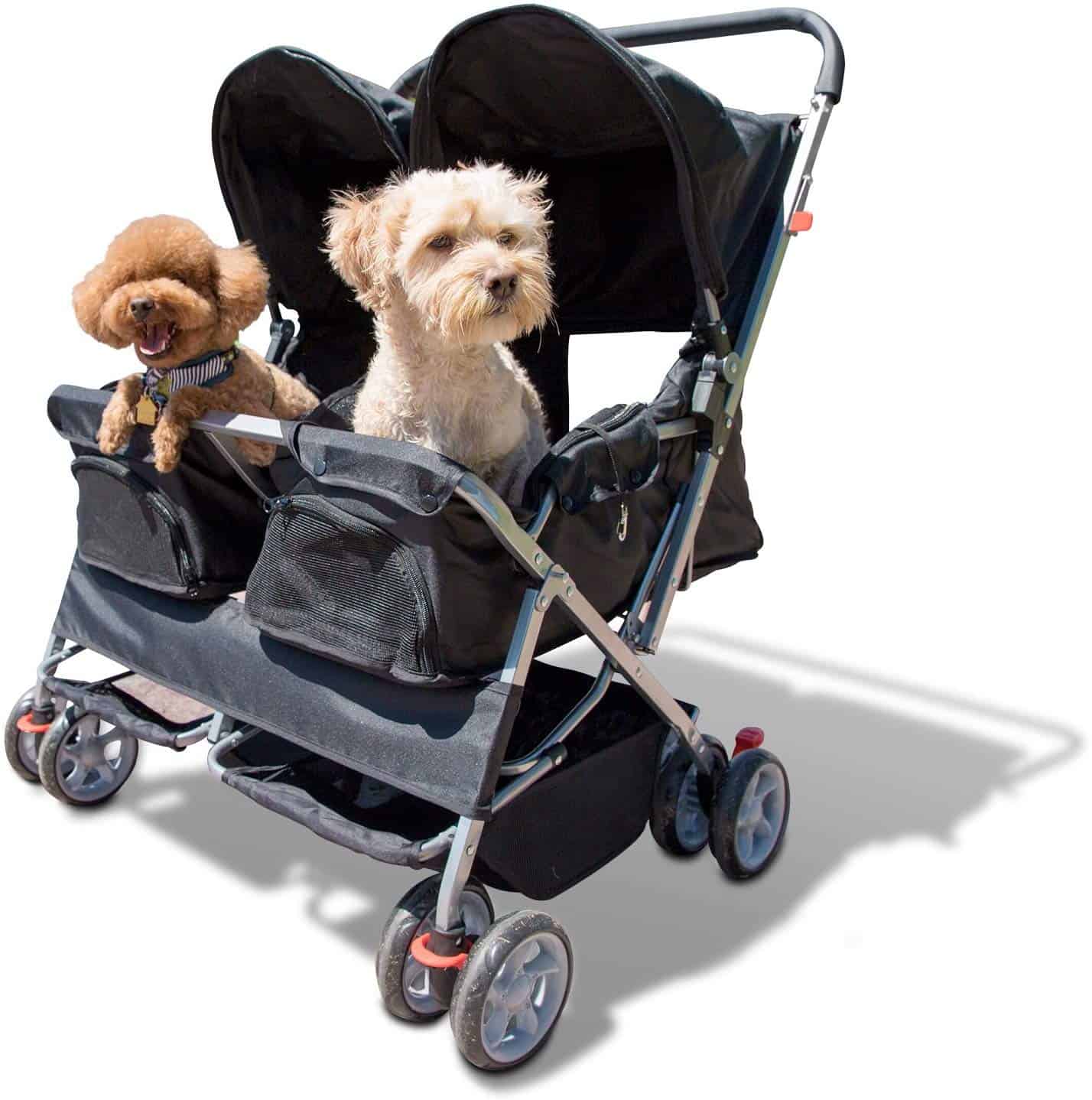 dog stroller for two