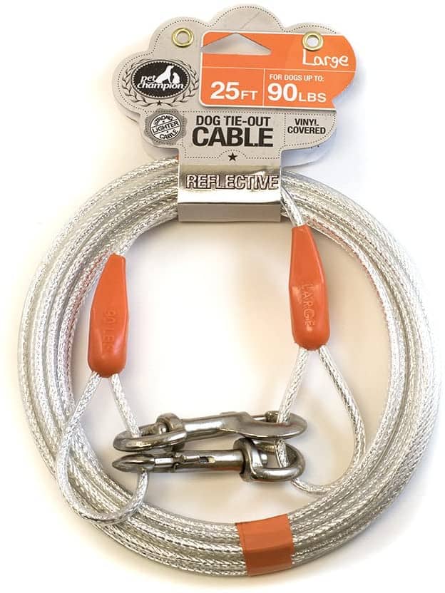 Pet Champion Reflective Tie Out Cable