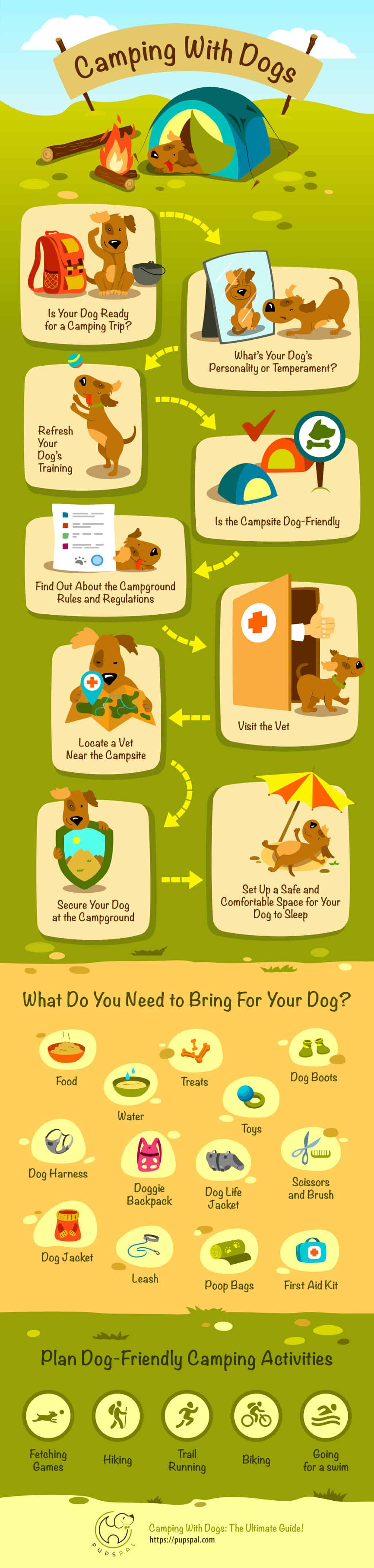 Camping With Dogs Infographic
