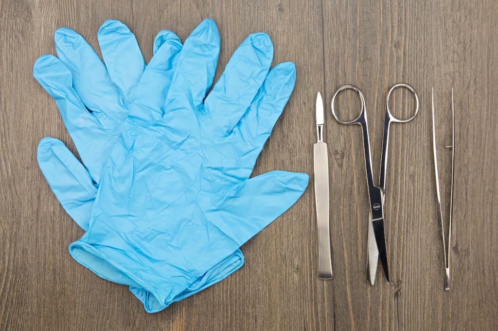 Disposable Gloves and Surgical Tools